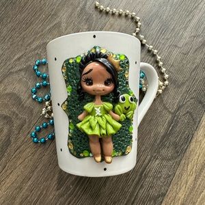 Princess Tiana mug handmade/ Princess and frog mug porcelain